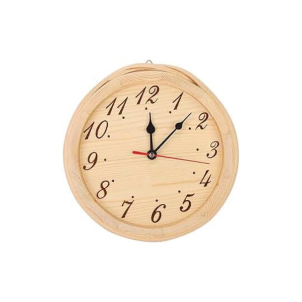 Sauna Wooden Clock